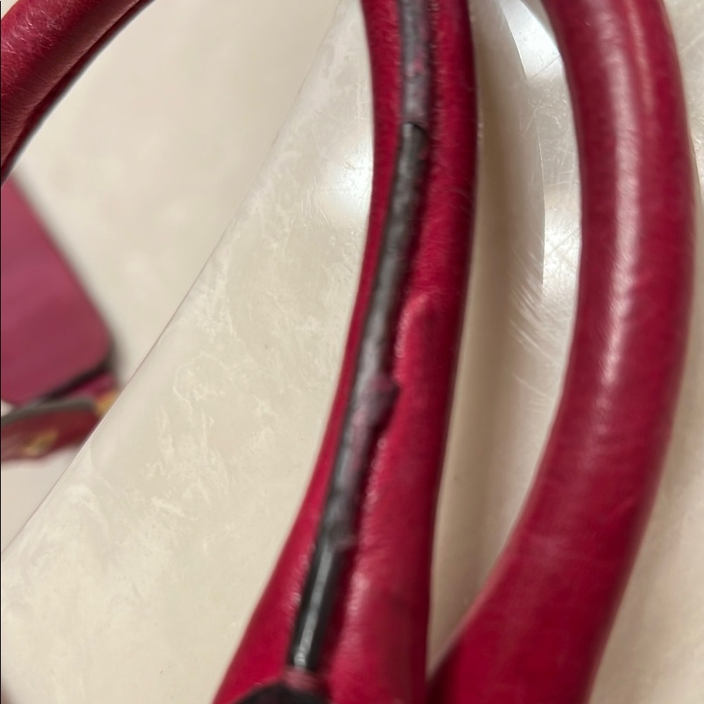 Coach Raspberry❤️ Leather Women's Bag - Picture 12 of 13